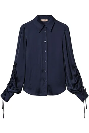 Twin-Set Camisa satinada con detalle de abertura