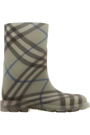 Burberry Check Rubber Marsh High Boots