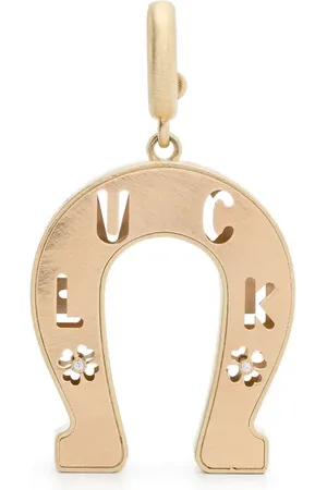 Lauren Rubinski Dije Horseshoe en oro amarillo de 14kt con diamantes