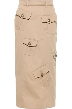 Moschino Falda midi estilo cargo
