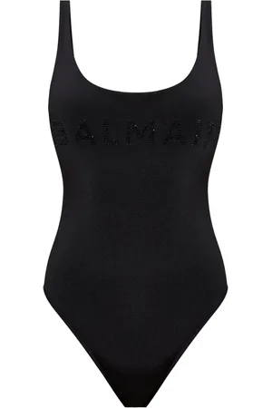 Balmain Traje de baño con detalles del logo