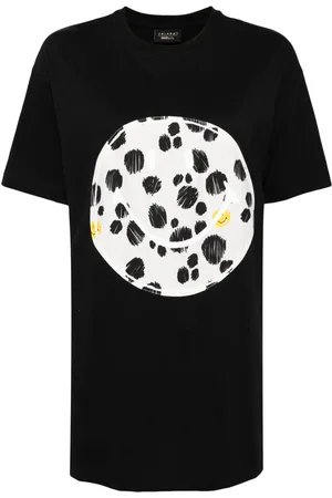JOSHUA SANDERS Playera oversize con motivo Smiley