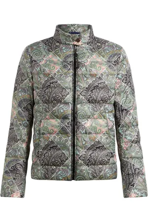 Etro Chamarra capitonada con estampado de cachemira
