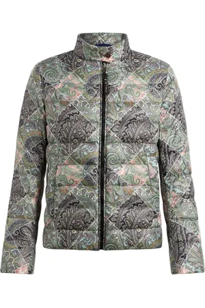Etro Chamarra capitonada con estampado de cachemira