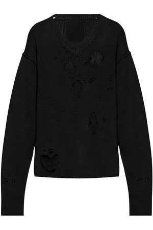 Vetements Suéter con efecto envejecido