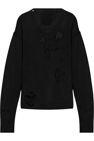 Vetements Suéter con efecto envejecido