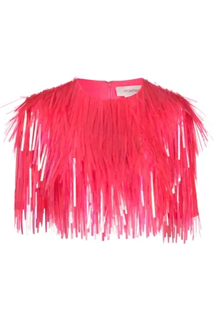 Sportmax Top corto con flecos