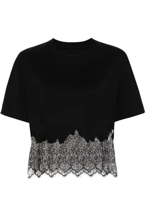 Givenchy Playera corta con cuello redondo