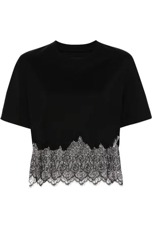 Givenchy Playera corta con cuello redondo