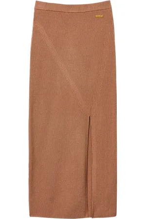 Twin-Set Falda midi tejida de canalé