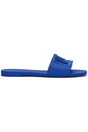 Dolce & Gabbana Flip flops con puntera abierta y letras del logo
