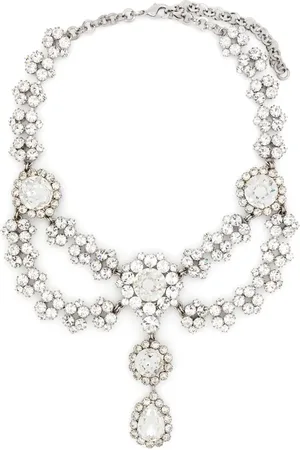 Alessandra Rich Collar con detalles de cristal