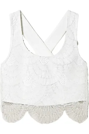 Twin-Set Top con capa de organza