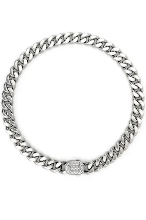 Eera Collar Dimitri en oro blanco de 18kt con diamante