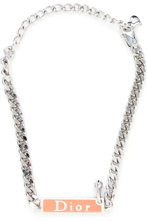 Dior Pulsera con placa del logo