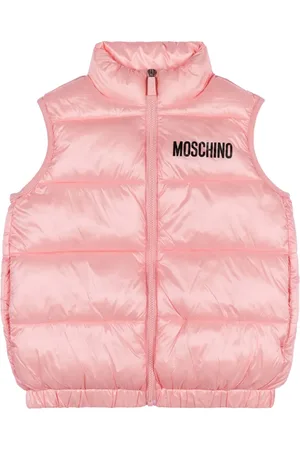 Moschino Chaleco capitonado con logo estampado