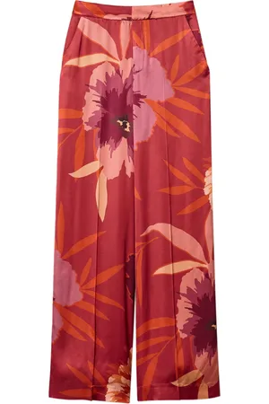 Twin-Set Pantalones anchos con estampado floral