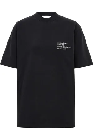 Salvatore Ferragamo Playera con logo estampado