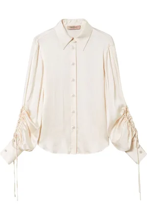 Twin-Set Camisa satinada con detalle de abertura