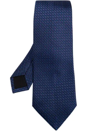 Lanvin Corbata con estampado geométrico