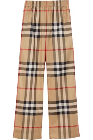 Burberry Pantalones con motivo de cuadros