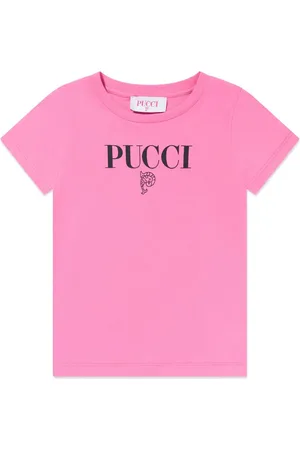 PUCCI Junior Playera con logo estampado