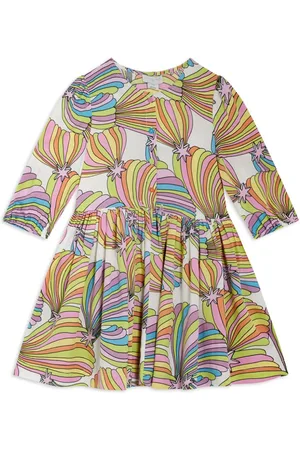 Stella McCartney Vestido con estampado de arcoíris