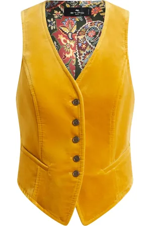 Etro Chaleco de terciopelo con cuello en V