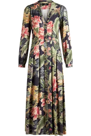 Etro Vestido camisero con estampado floral