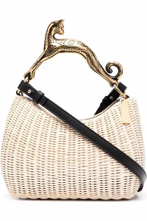 Lanvin Tote con asa y apliques de gato
