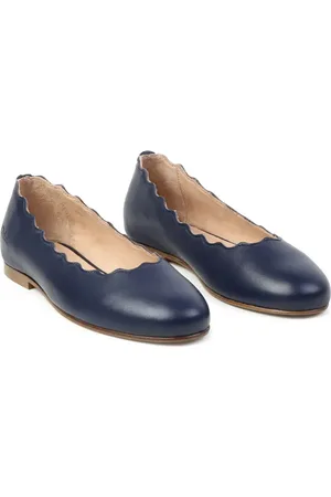 Chloé Flats con diseño festoneado