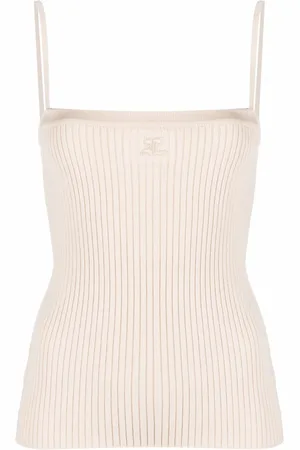 Courrèges Camiseta con logo bordado