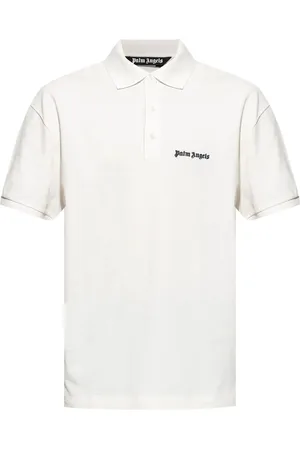 Palm Angels Playera tipo polo con logo bordado