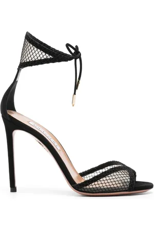 Aquazzura Sandalias con paneles de malla y tacón de 95mm