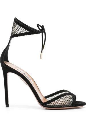 Aquazzura Sandalias con paneles de malla y tacón de 95mm