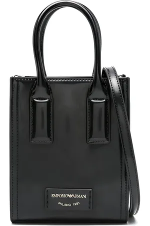 Emporio Armani Bolsa mini con acabado cepillado