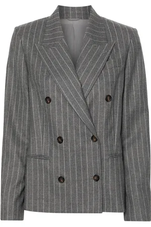 Brunello Cucinelli Blazer con detalle de cadena Monili