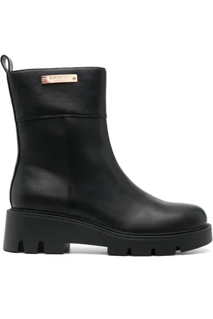 Twin-Set Botines con placa del logo
