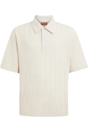 Missoni Playera tipo polo de tejido chevron