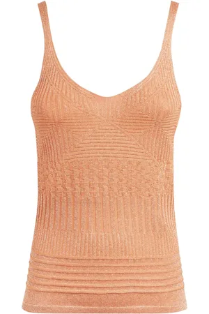 Missoni Camiseta tejida metalizada