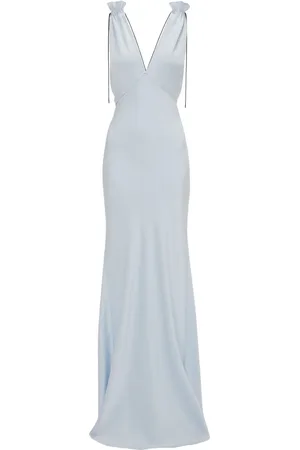 Victoria Beckham Vestido de fiesta con detalle fruncido