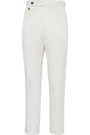 Brunello Cucinelli Pantalones ajustados con pinzas