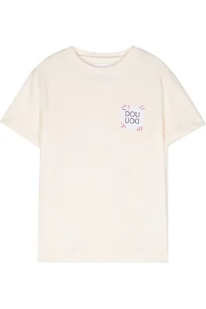 DOUUOD KIDS Playera con parche del logo