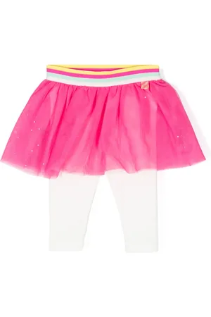 Billieblush Leggins con capa de tul