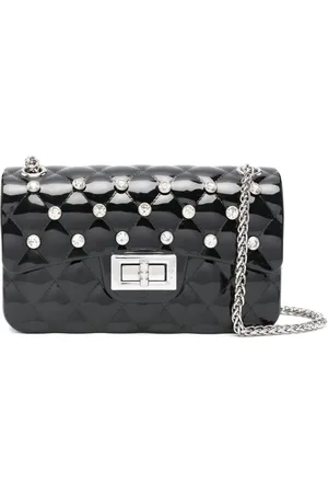 MONNALISA Bolsa de hombro con detalles de cristal