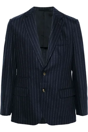 ELEVENTY Blazer con rayas diplomáticas estampadas