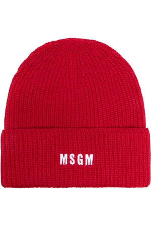 Msgm Gorro con logo bordado