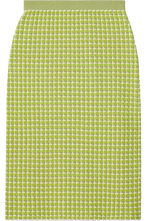 Tory Burch Falda midi con motivo en jacquard
