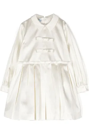 Mimisol Vestido mikado con diseño plisado