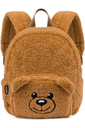 Moschino Mochila texturizada con motivo Teddy Bear